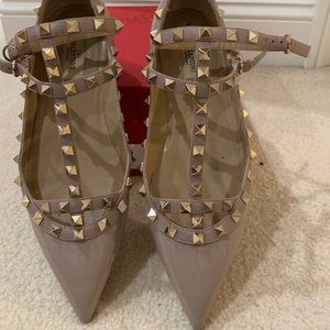 Valentino Rockstud Caged Ballerina Flats